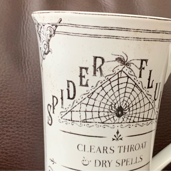 Spiders Fluids 222 Fifth Hallow Apothecary Large Halloween Latte Mug - Picture 3 of 11